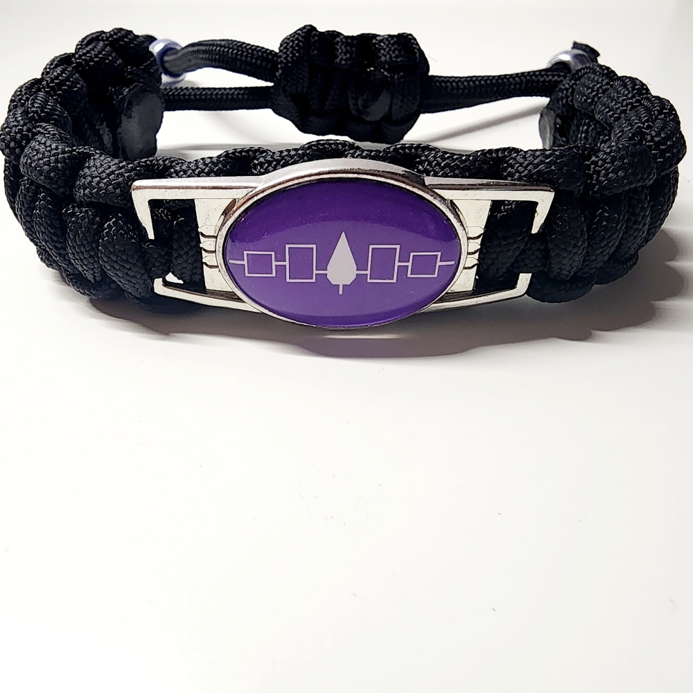 Flag of The Six Nations Iroquois/Haudenosaunee Adjustable Charm Bracelet